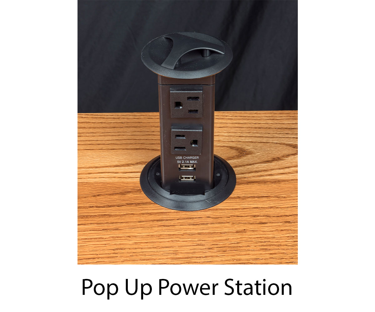 Freemont Mission Corner And Return Desk With Hutch - 66"W - Image 8