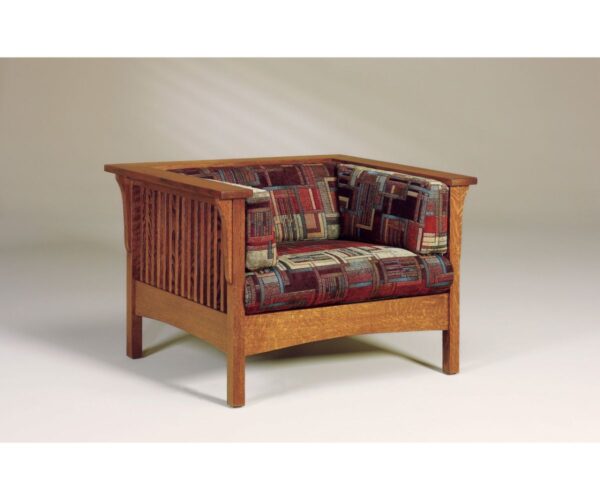 Cubic Slat Chair W/ Footstool