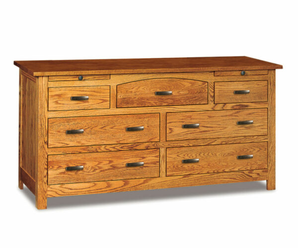 Flush Mission 7 Drawer Dresser With Jewelry Drawers