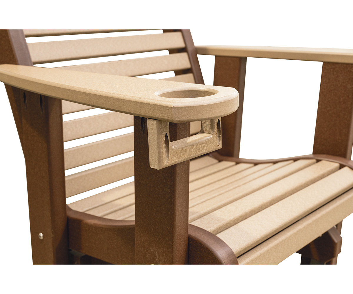 Lumbar Counter Height Swivel Glider - Image 2