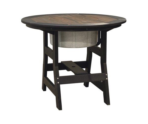 Round Pub Table with Trustle Base