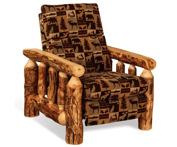 Recliner with Mealey Fabric